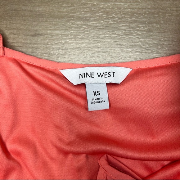 Nine West Coral Pleated Flowy Tank Top - Picture 4 of 4
